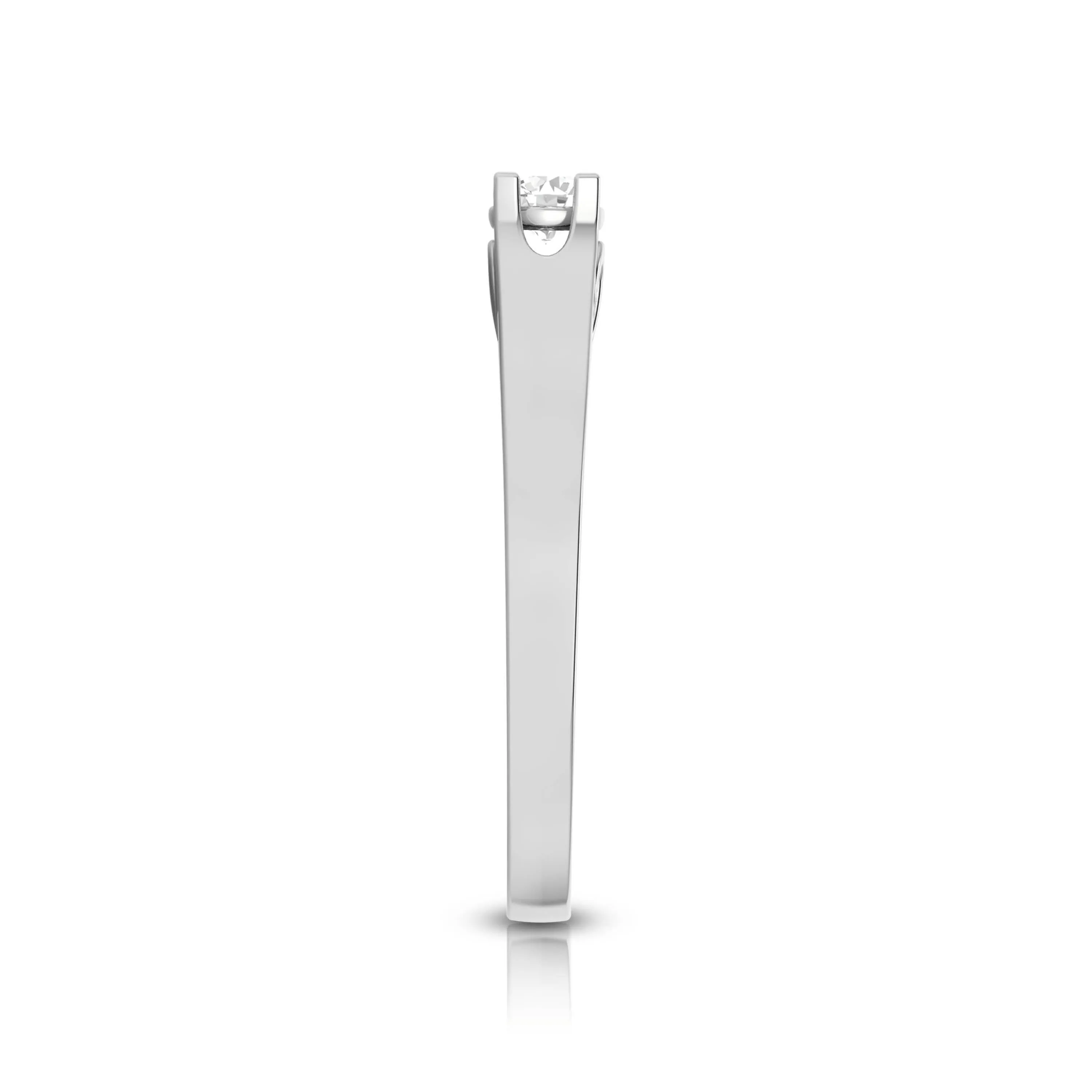0.25cts. Solitaire Platinum Engagement Ring for Women JL PT R-57 - A