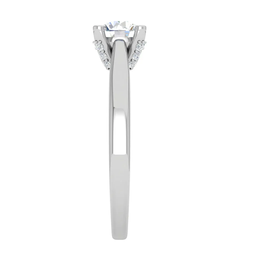 0.30 cts Solitaire Platinum Ring JL PT RS RD 153