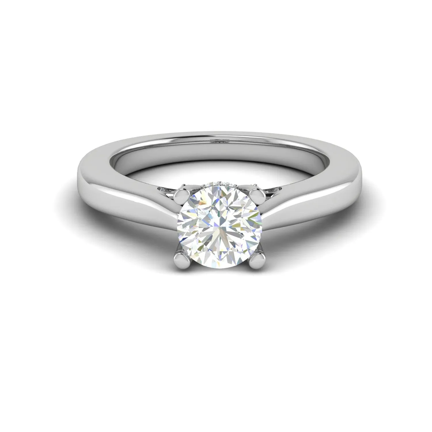 0.30 cts Solitaire Platinum Ring JL PT RS RD 153