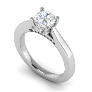 0.30 cts Solitaire Platinum Ring JL PT RS RD 153