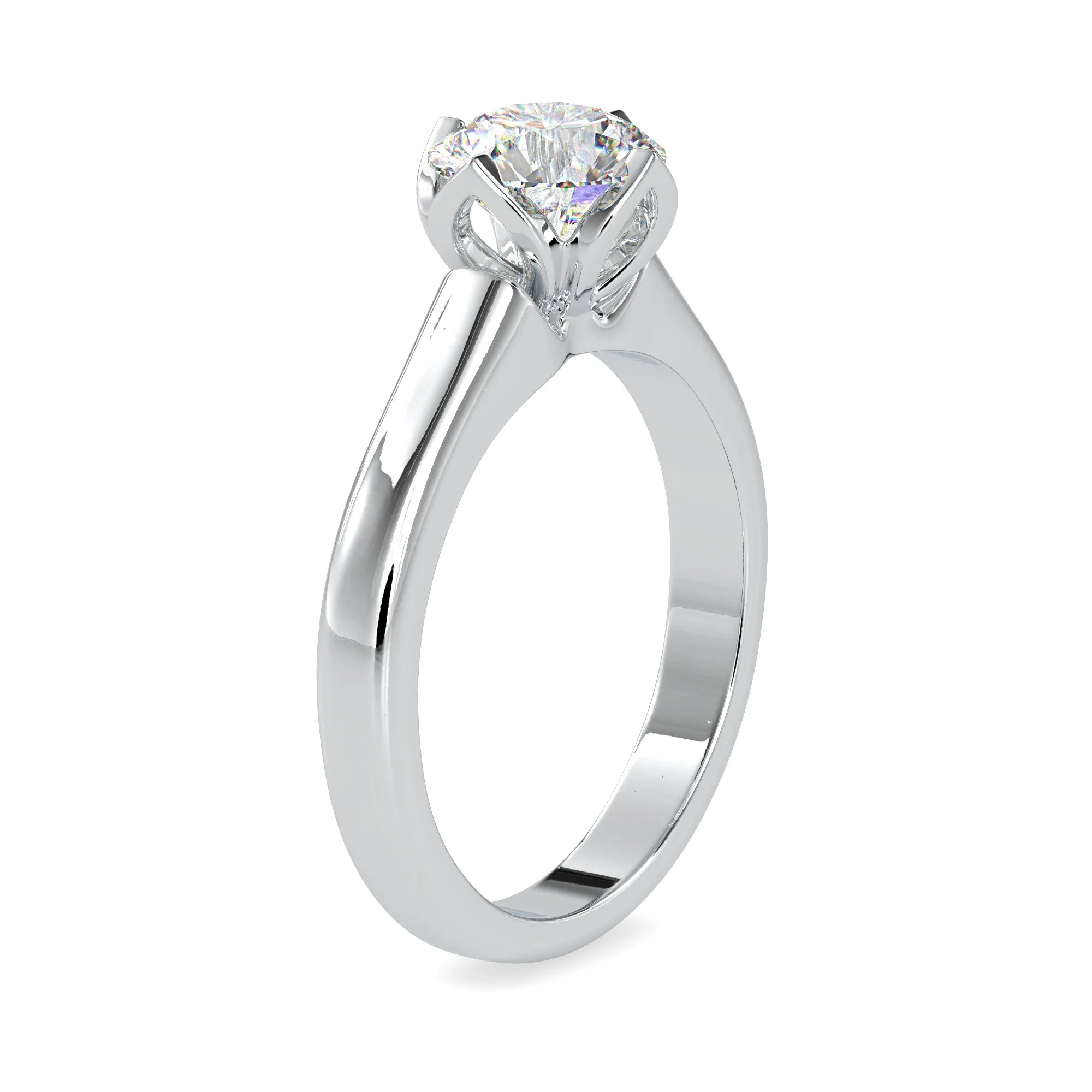0.30cts. Solitaire Platinum Engagement Ring JL PT 0129