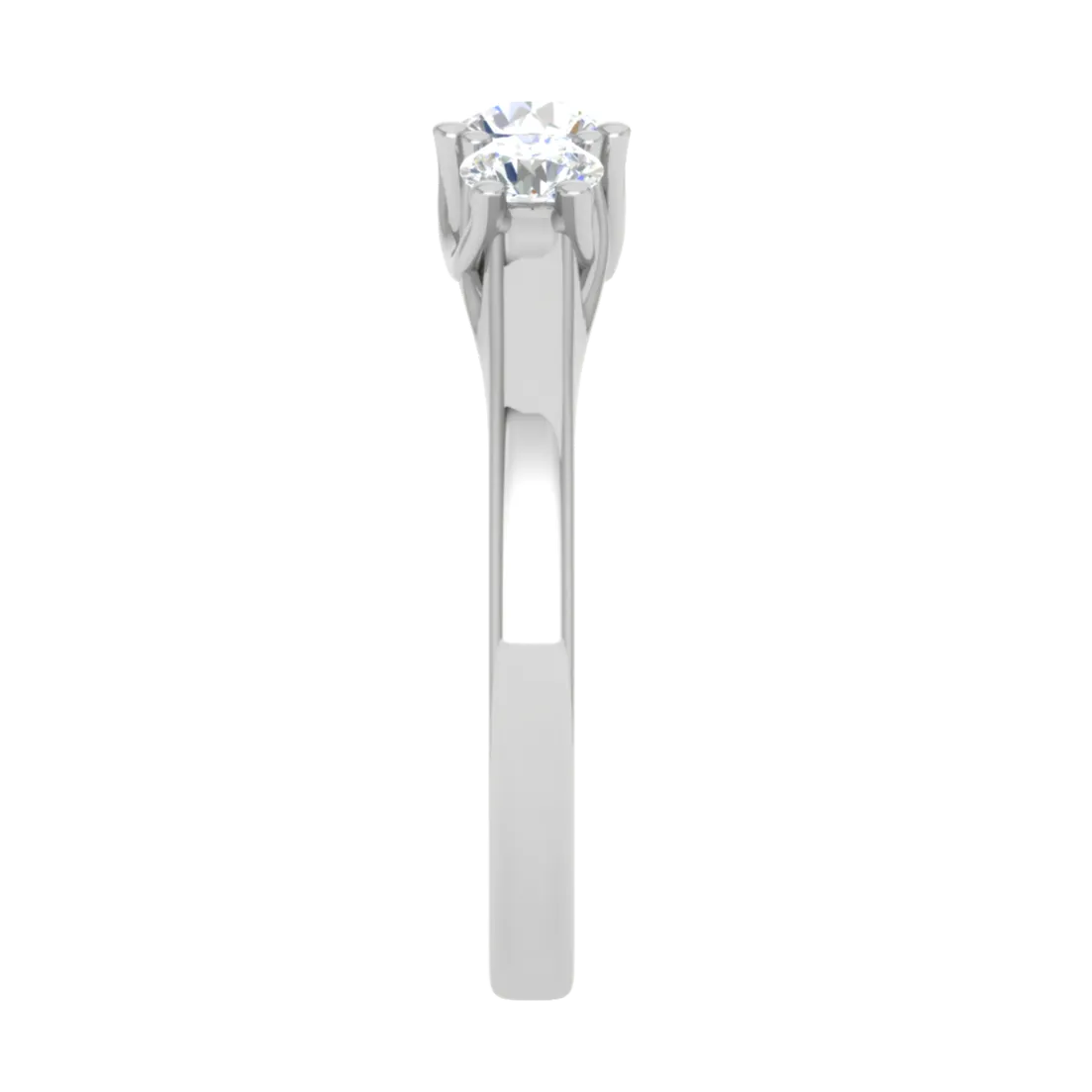 0.50 cts Solitaire Platinum Diamond Ring JL PT R3 RD 159