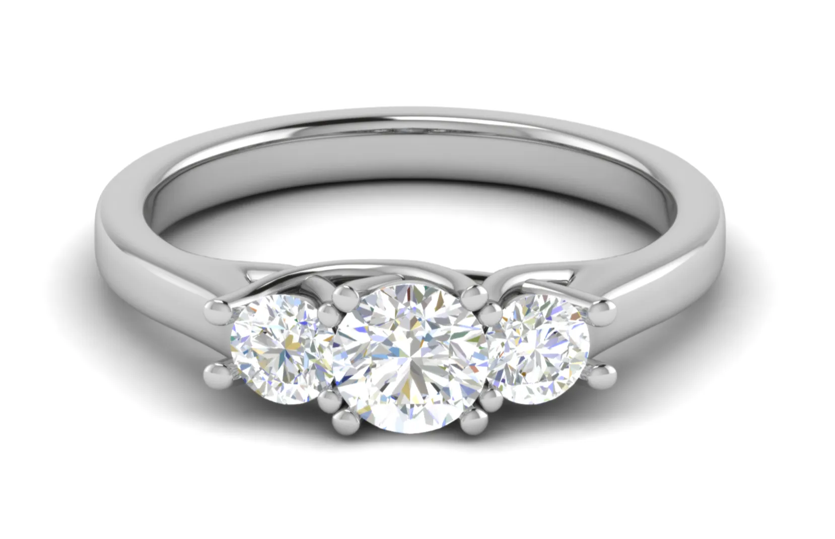 0.50 cts Solitaire Platinum Diamond Ring JL PT R3 RD 159