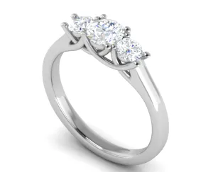 0.50 cts Solitaire Platinum Diamond Ring JL PT R3 RD 159