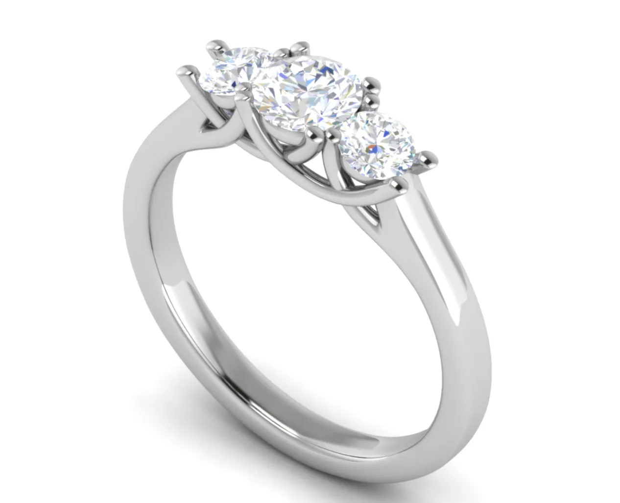 0.50 cts Solitaire Platinum Diamond Ring JL PT R3 RD 159