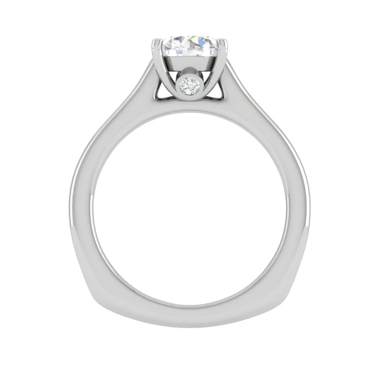 0.50 cts Solitaire Platinum Ring JL PT RS RD 146