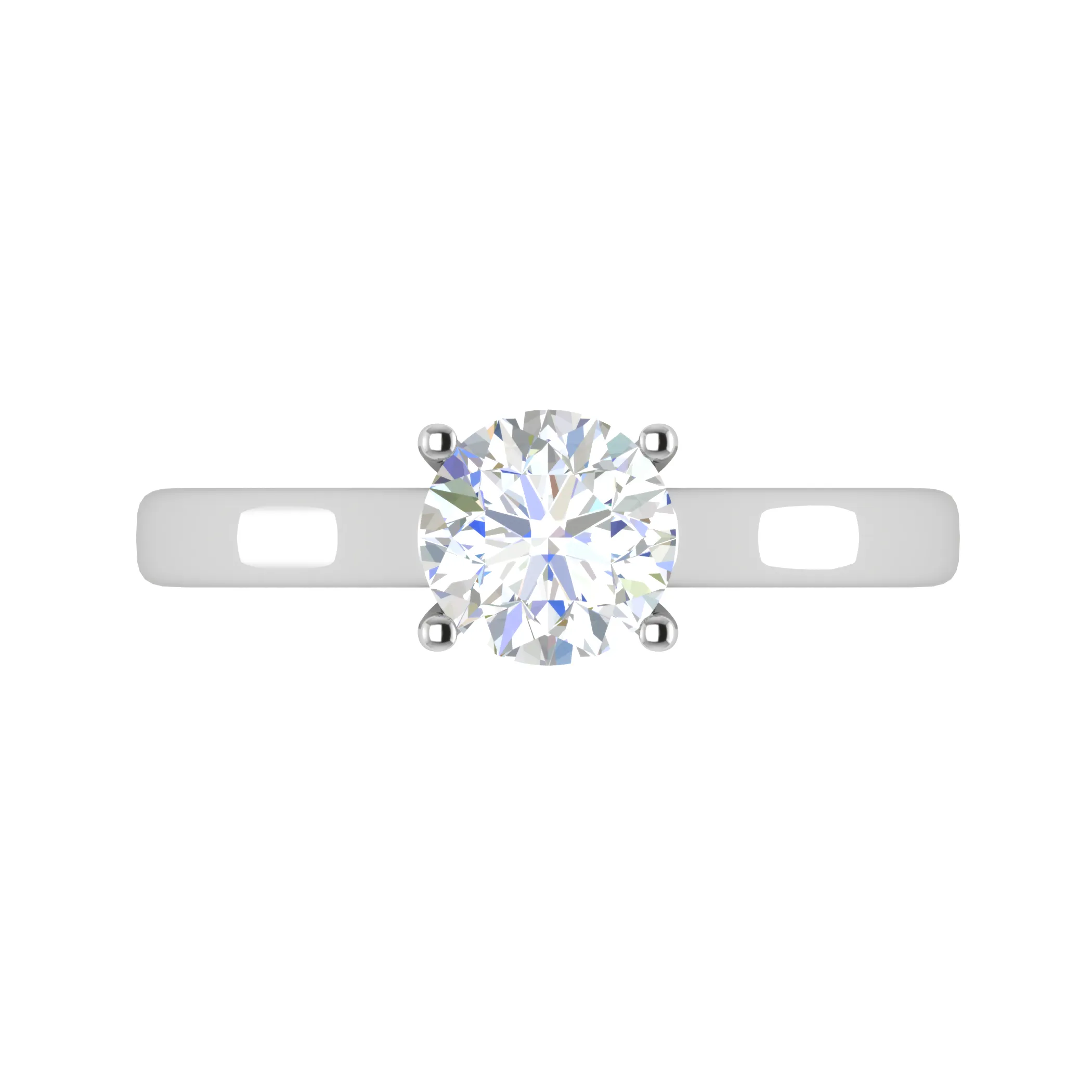 0.50 cts Solitaire Platinum Ring JL PT RS RD 146