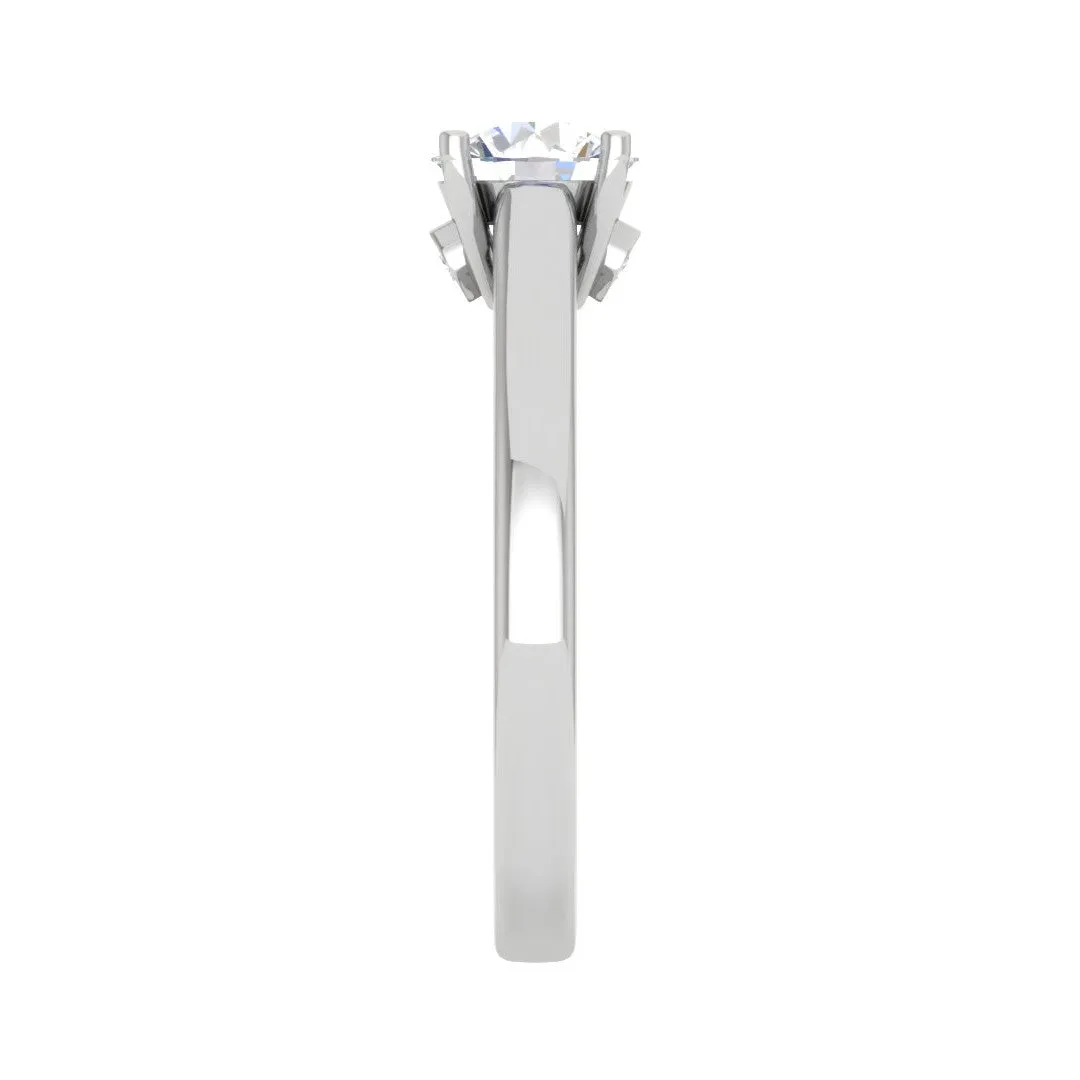 0.50 cts Solitaire Platinum Ring JL PT RS RD 146
