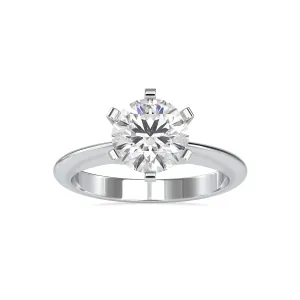 0.50 cts. Solitaire Platinum Solitaire Engagement Ring JL PT 0032-A