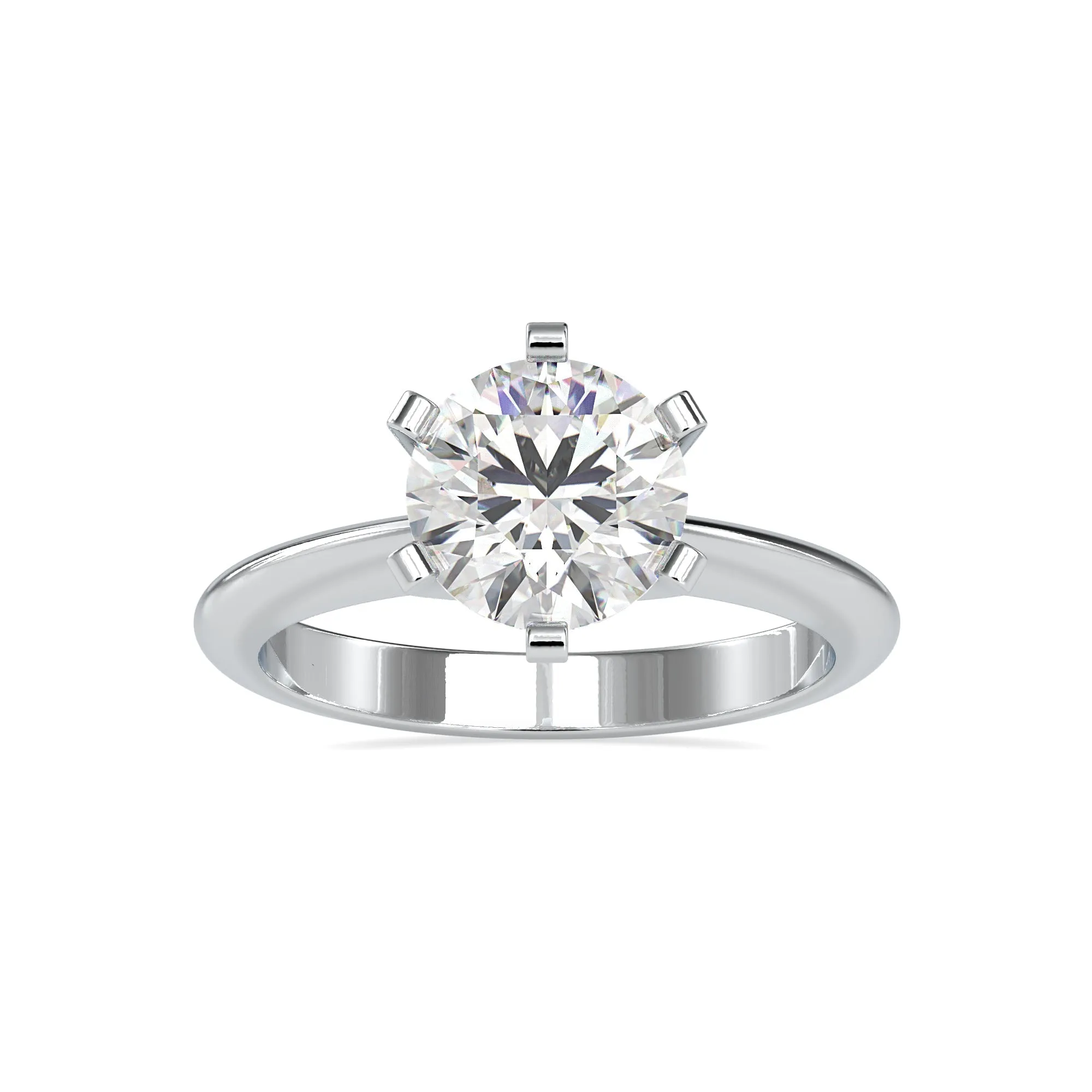 0.50 cts. Solitaire Platinum Solitaire Engagement Ring JL PT 0032-A