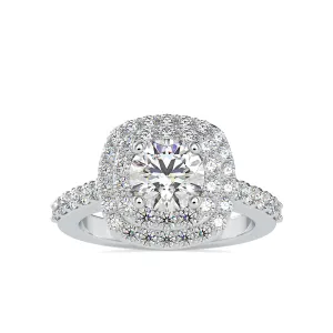 0.50cts. Solitaire Platinum Diamond Engagement Ring JL PT 0197
