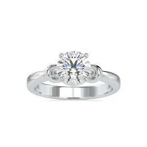 0.50cts. Solitaire Platinum Engagement Ring JL PT 0131