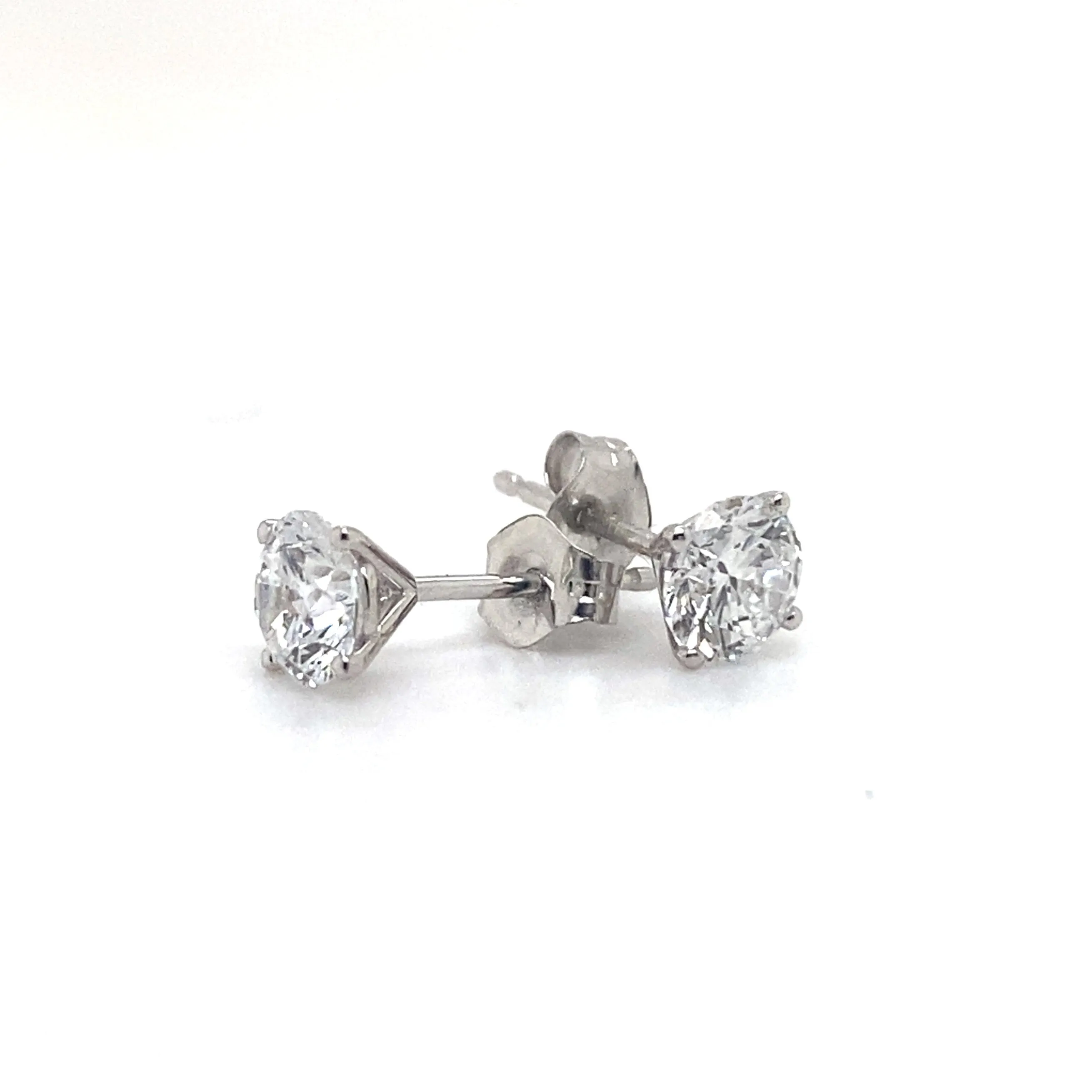 1 Carat Lab Grown Diamond Stud Earrings