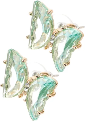 1 Pair Butterfly Earrings for Women Elegant Zircon Design Minimalist Jewelry for Everyday Wear Refreshing Comfortable Post Earrings