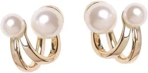 1 Pair Clip On Pearl Earrings for Women Non Pierced Pearl Earring Fashion Jewelry Accessories Elegant Ear for Stylish Looks