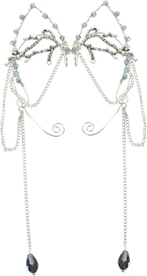 1 Pair Dainty Non Piercing Earrings with Tassel Design Stylish Ear Clips for Women and Lightweight Ear Outfit