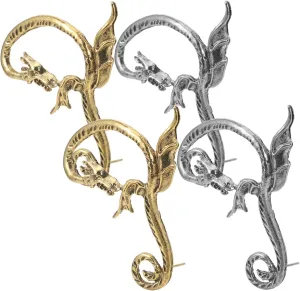 1 Pair Dragon Ear Clips Earrings Non Piercing Ear Cuffs for Women Vintage