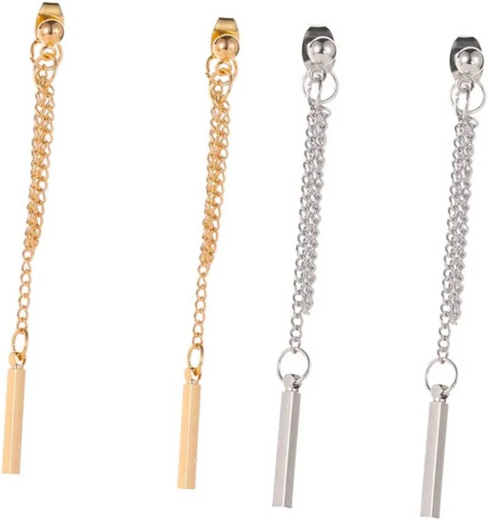 1 Pair Long Tassel Earrings for Women Elegant Ear Drops Minimalist Dangle Jewelry for Parties and Everyday Wear Unique Fashion Accessories