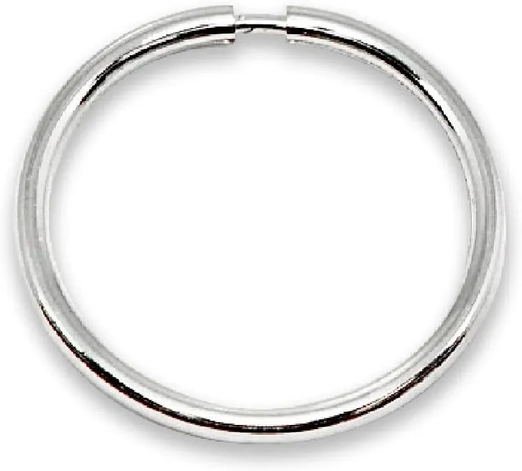 14K Gold Single Tiny Small Endless 10mm Round Thin Lightweight Unisex Hoop Earrings (1pc)