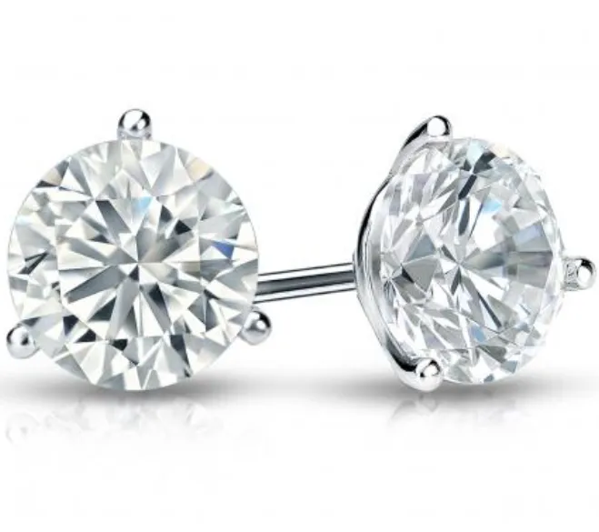 14W Diamond Stud Earrings