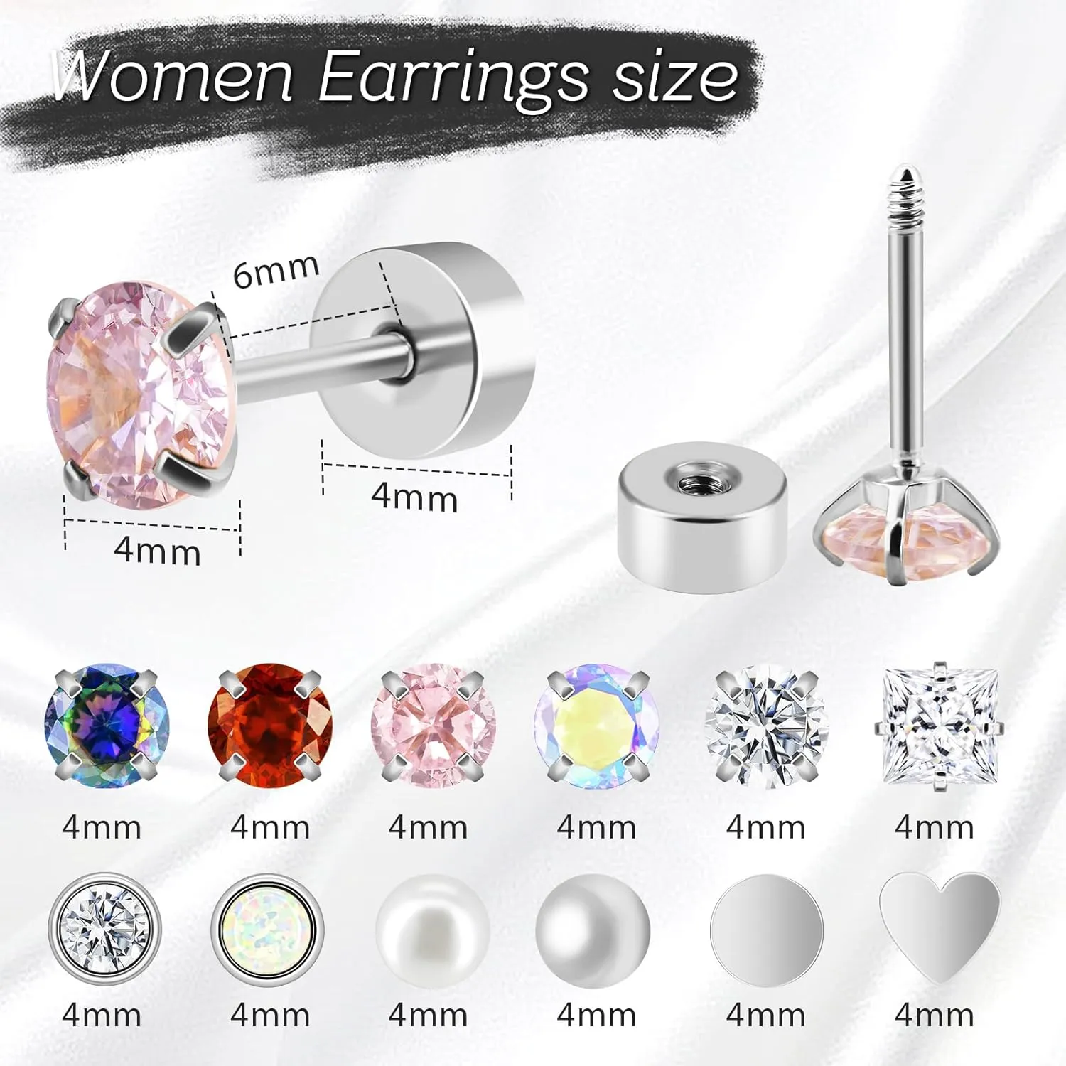 15 Pairs Earrings for Men, Stainless Steel Mens Stud Earrings Set Hypoallergenic Cross Dangle Hoop Earrings Fashion Piercing Jewelry Gift for Men Women