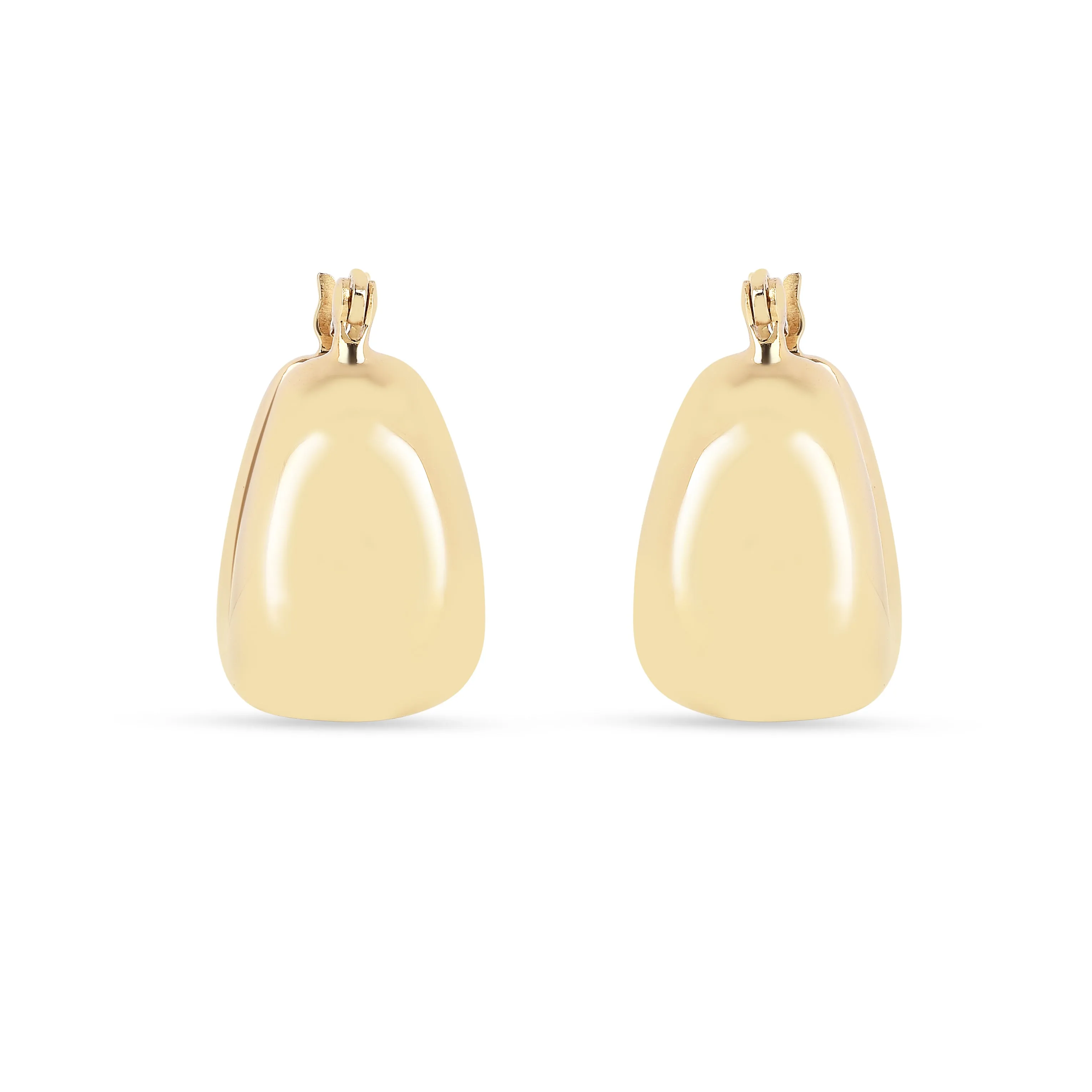 18K Gold Vermeil Huggie Hoops Earrings