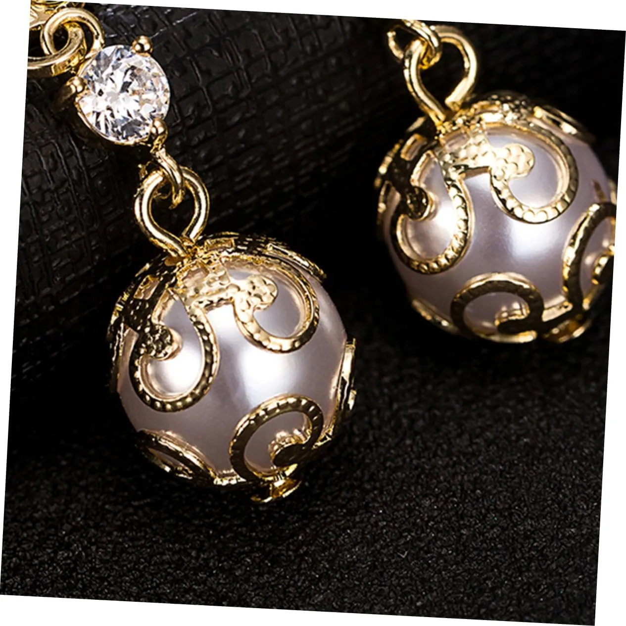 1pair Zircon Earrings Dangle Earrings Women Earrings Women Ear Rings Hollow Out Miss