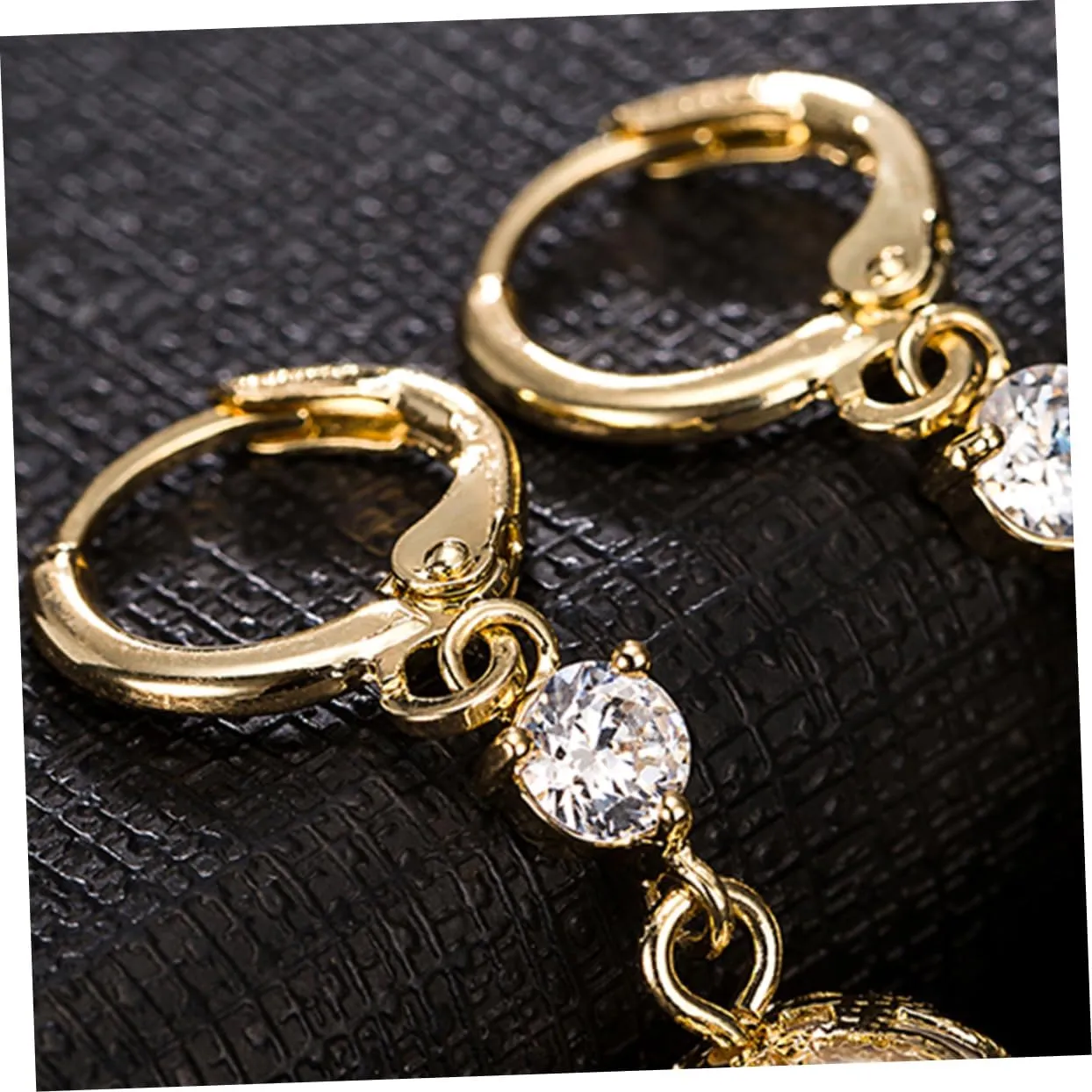 1pair Zircon Earrings Dangle Earrings Women Earrings Women Ear Rings Hollow Out Miss