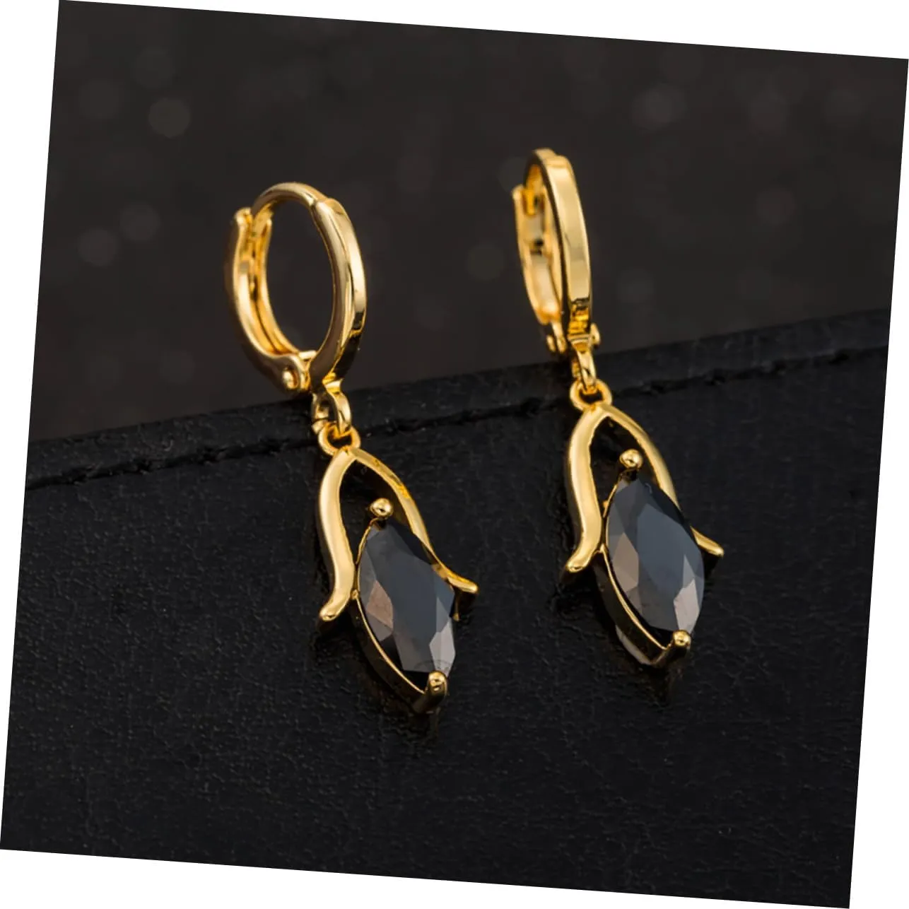 2 Pairs Post Earrings for Women Black Dangle Earrings Earings for Women Earrings for Women Orrous Womens