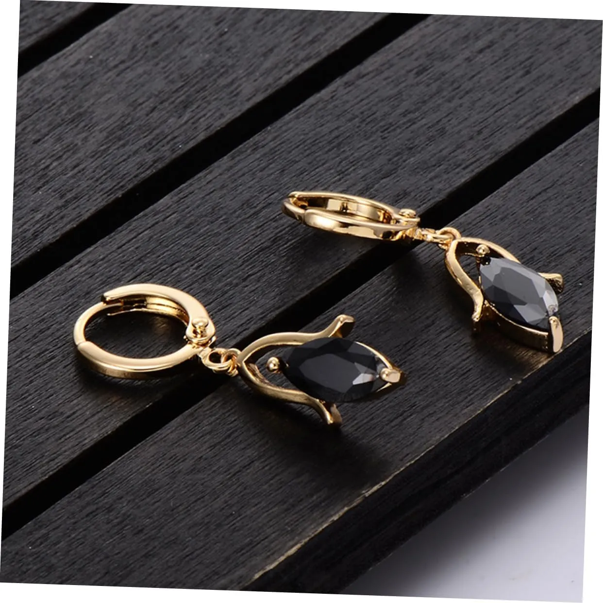 2 Pairs Post Earrings for Women Black Dangle Earrings Earings for Women Earrings for Women Orrous Womens