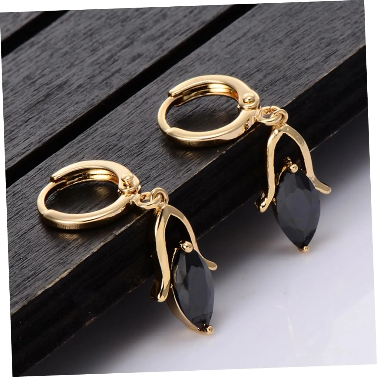 2 Pairs Post Earrings for Women Black Dangle Earrings Earings for Women Earrings for Women Orrous Womens
