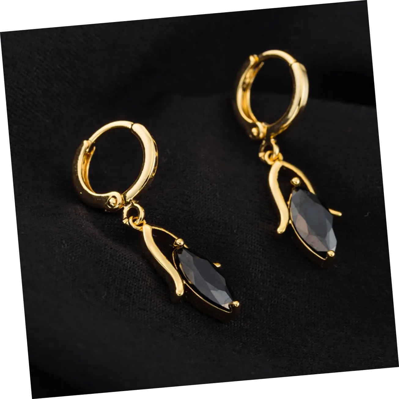 2 Pairs Post Earrings for Women Black Dangle Earrings Earings for Women Earrings for Women Orrous Womens