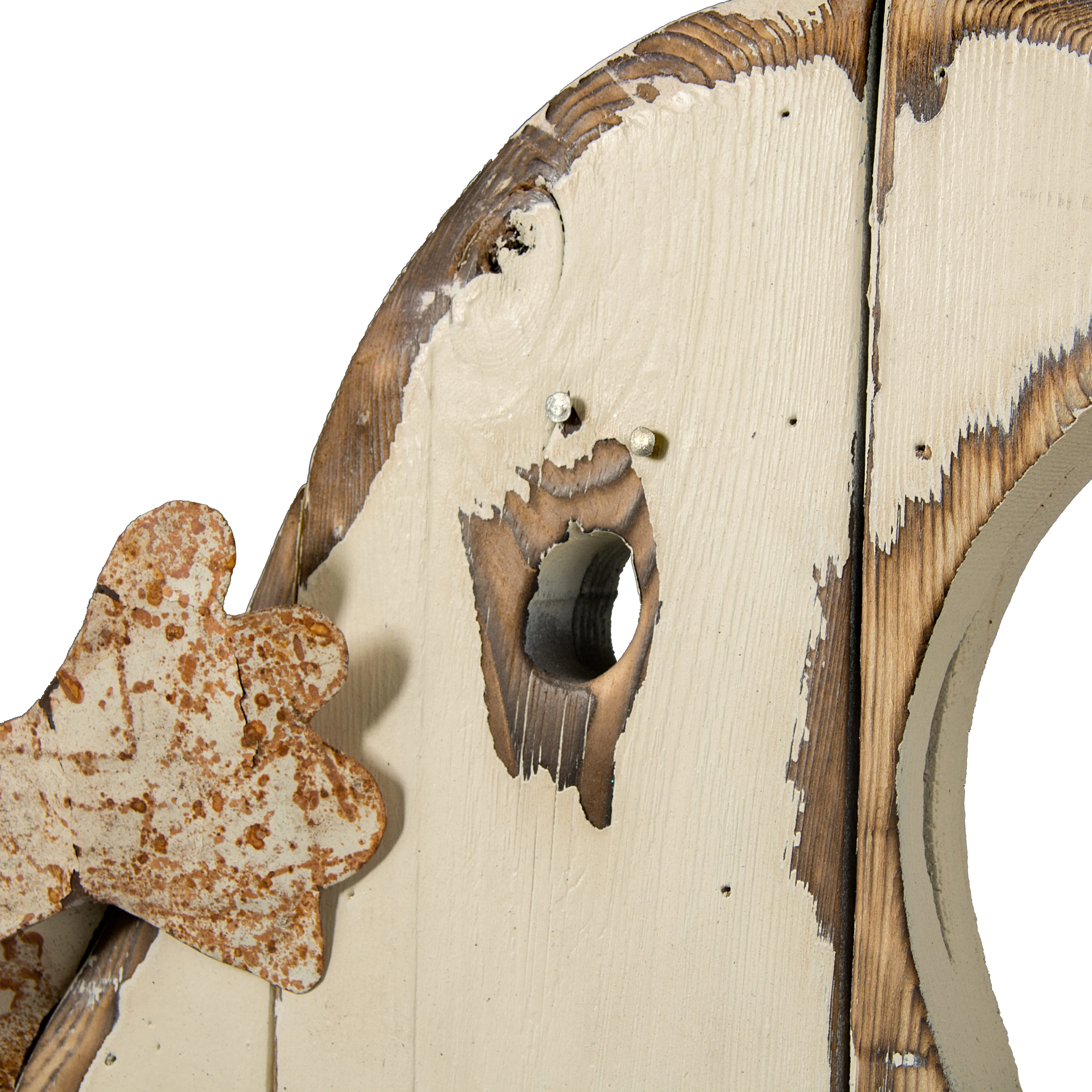 26" White Wooden Ghost Decoration