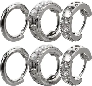 3 Pairs Minimalist Hoop Earrings for Women Lightweight Comfortable Fashionable Ear Accessories for Daily Wear Special Events Unique present Choice