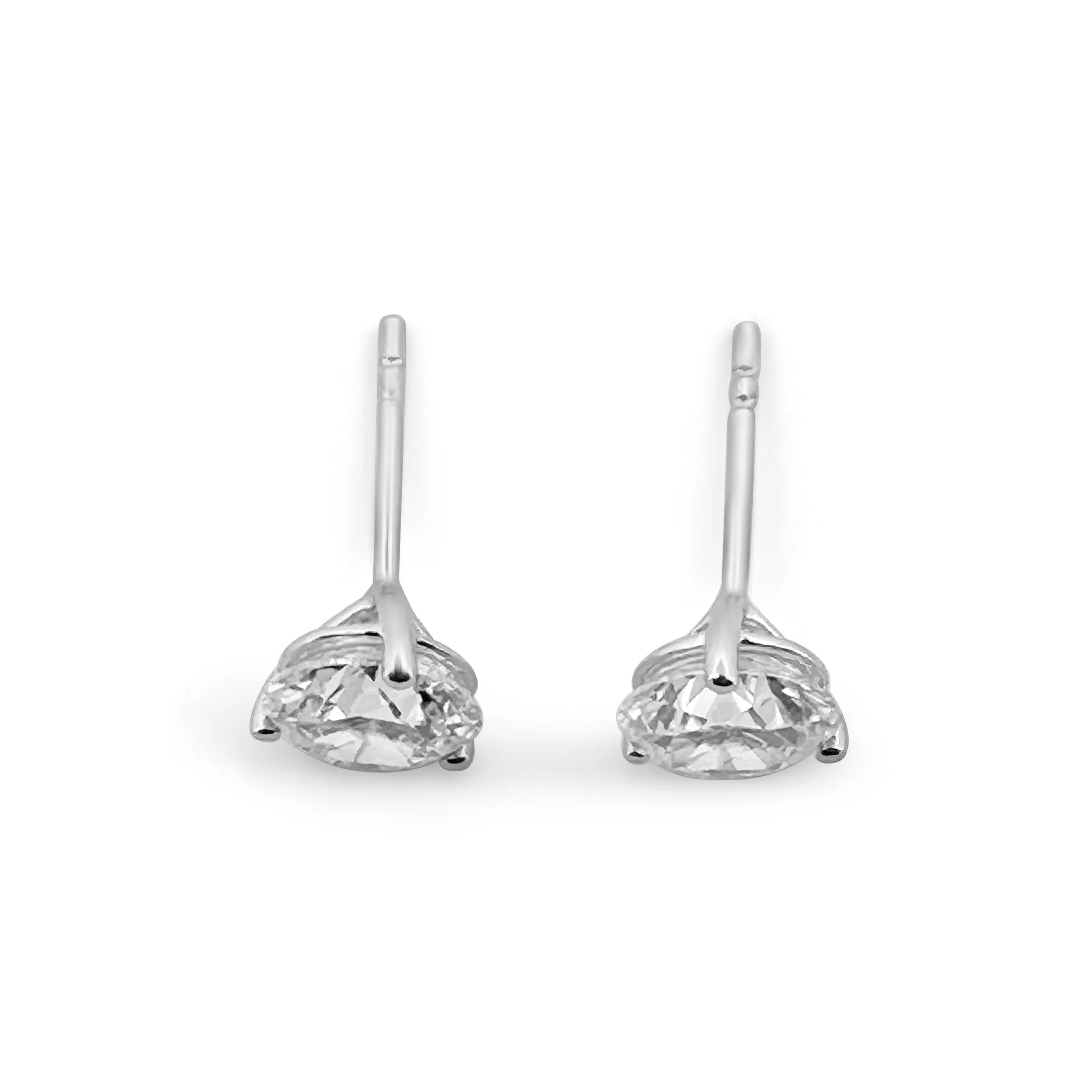 3ctw Round Brilliant Lab-Grown Diamond Stud Earrings in 14 Karat Gold