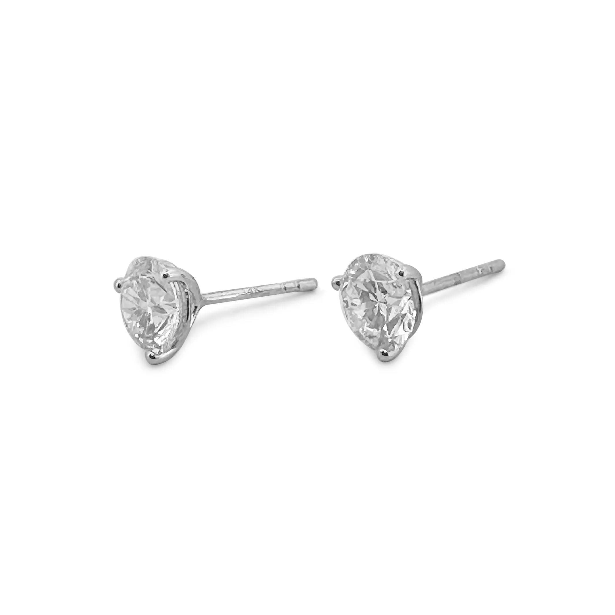 3ctw Round Brilliant Lab-Grown Diamond Stud Earrings in 14 Karat Gold