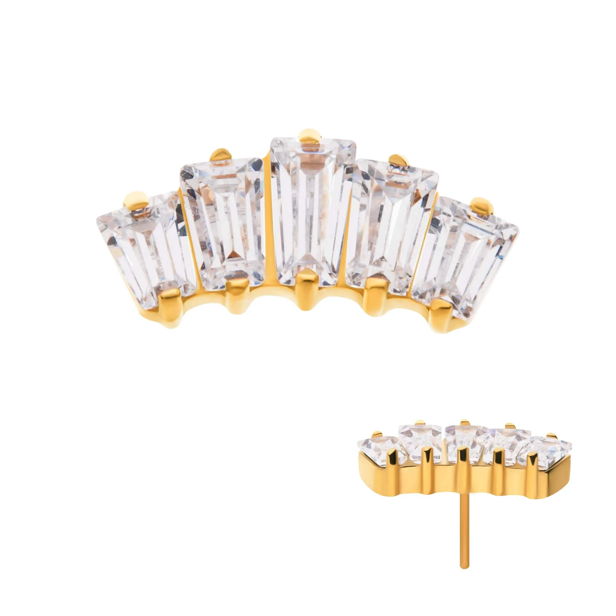 5 Baguette Stud