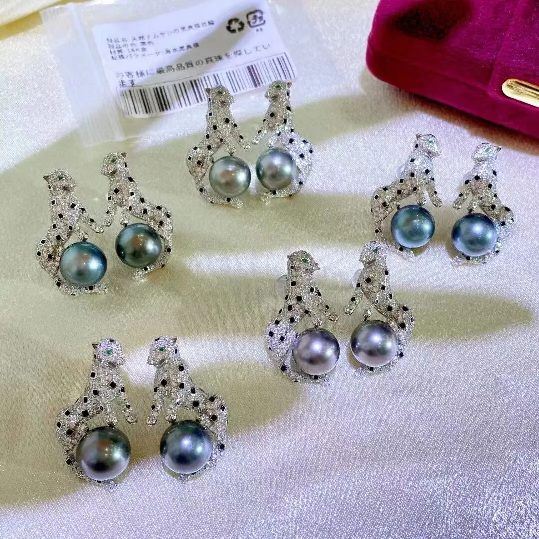 925 Silver Earrings for Women Leopard Shaped Stud Earrings