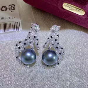 925 Silver Earrings for Women Leopard Shaped Stud Earrings