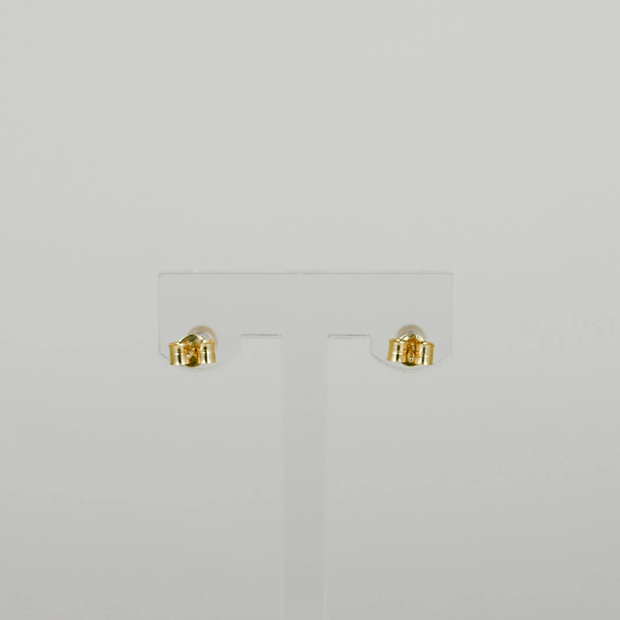 9ct Yellow Gold 4mm Round Cultured Pearl Stud Earrings
