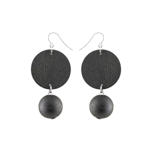 Aarikka Apollo Mini Earrings, black