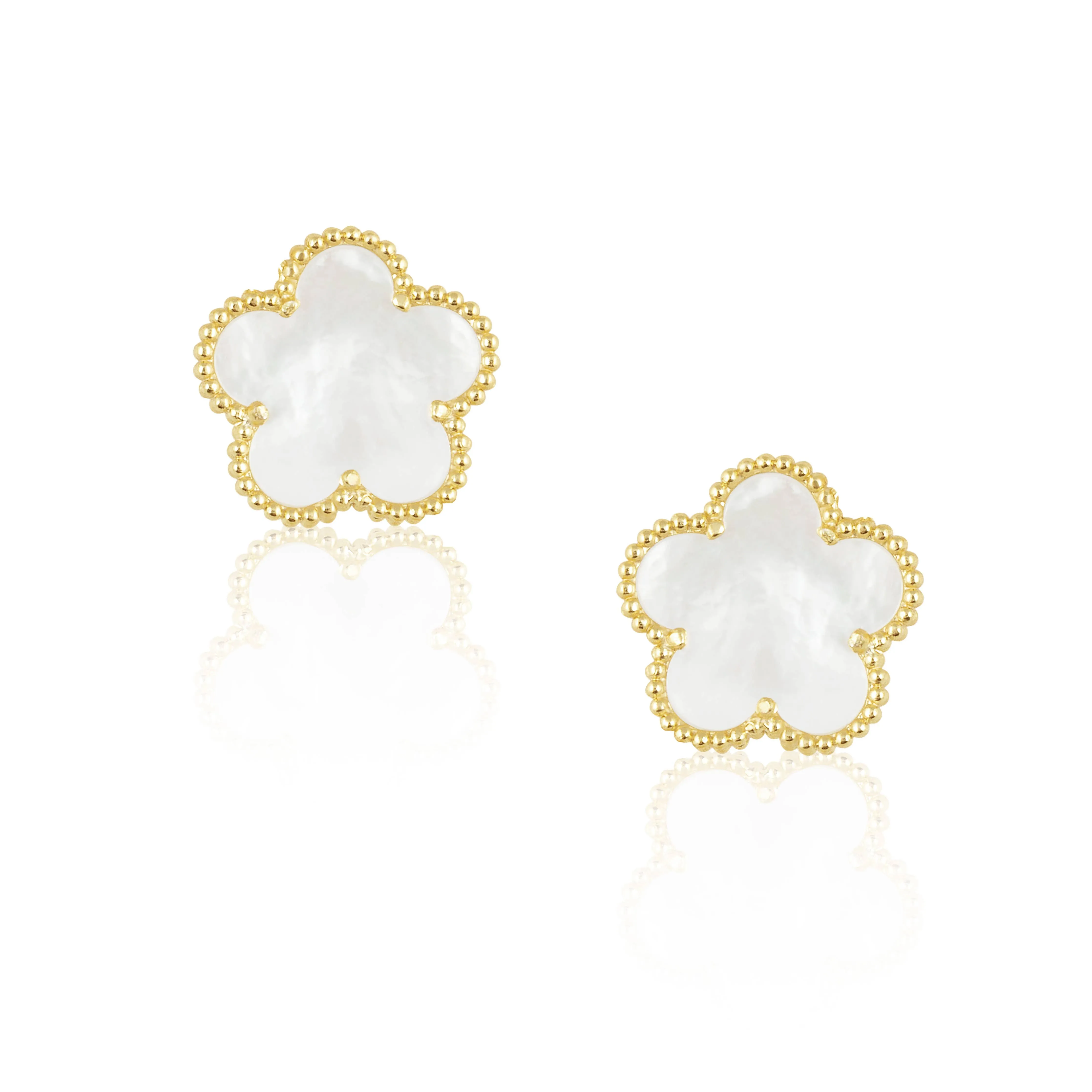 Adeline Clover Earring | Mother of Pearl