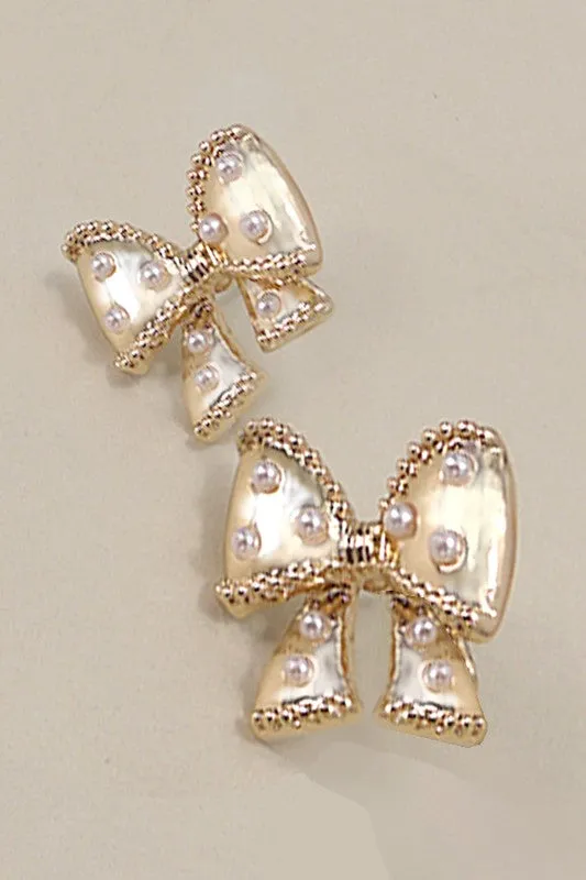All Tied Up Bow Earrings