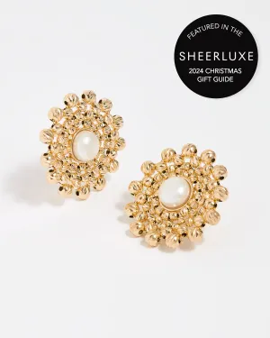 Amalia Earrings, Pearl