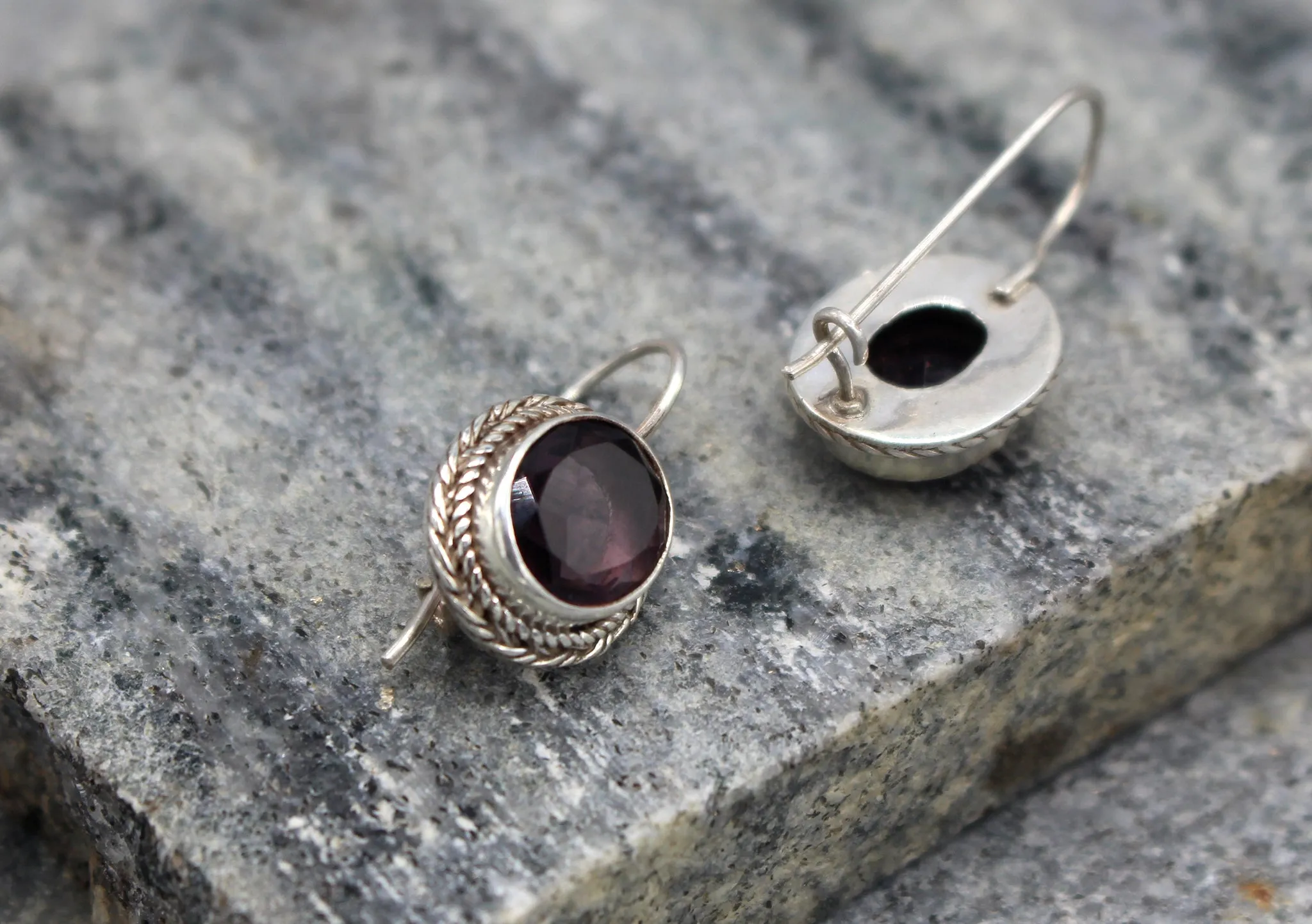 Amethyst Sterling Silver Earrings
