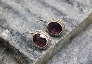 Amethyst Sterling Silver Earrings