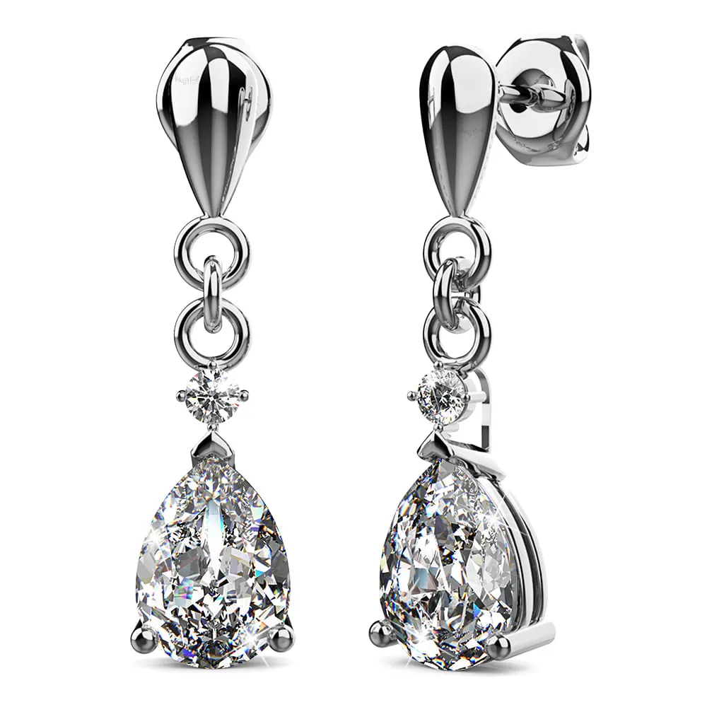 Anastacia Drop Earrings Embellished With SWAROVSKI Crystals