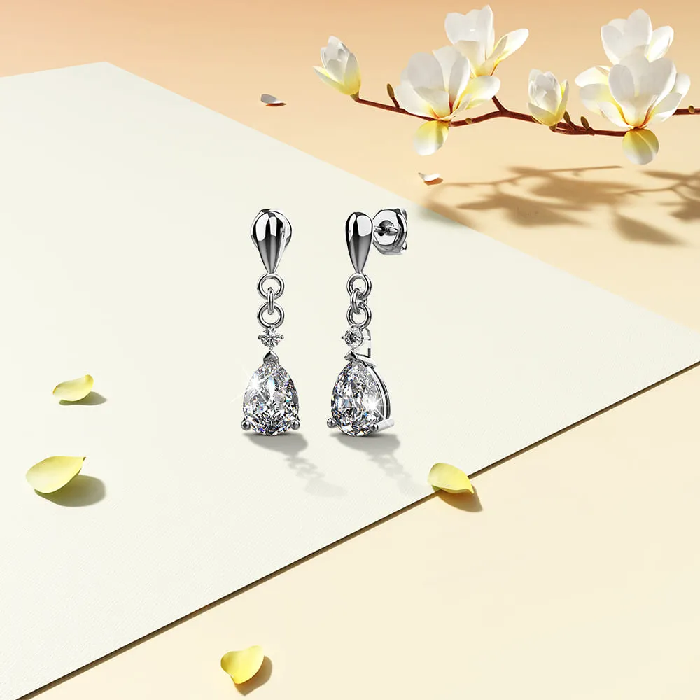Anastacia Drop Earrings Embellished With SWAROVSKI Crystals