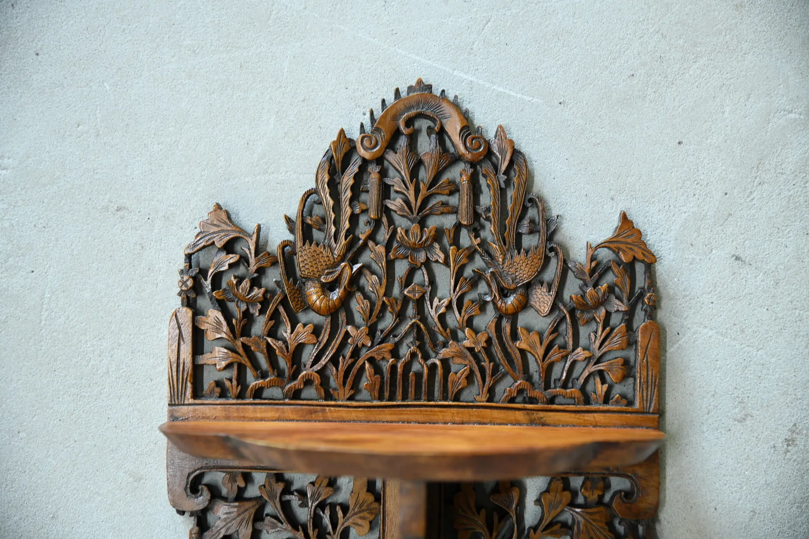 Anglo Indian Carved Wall Bracket