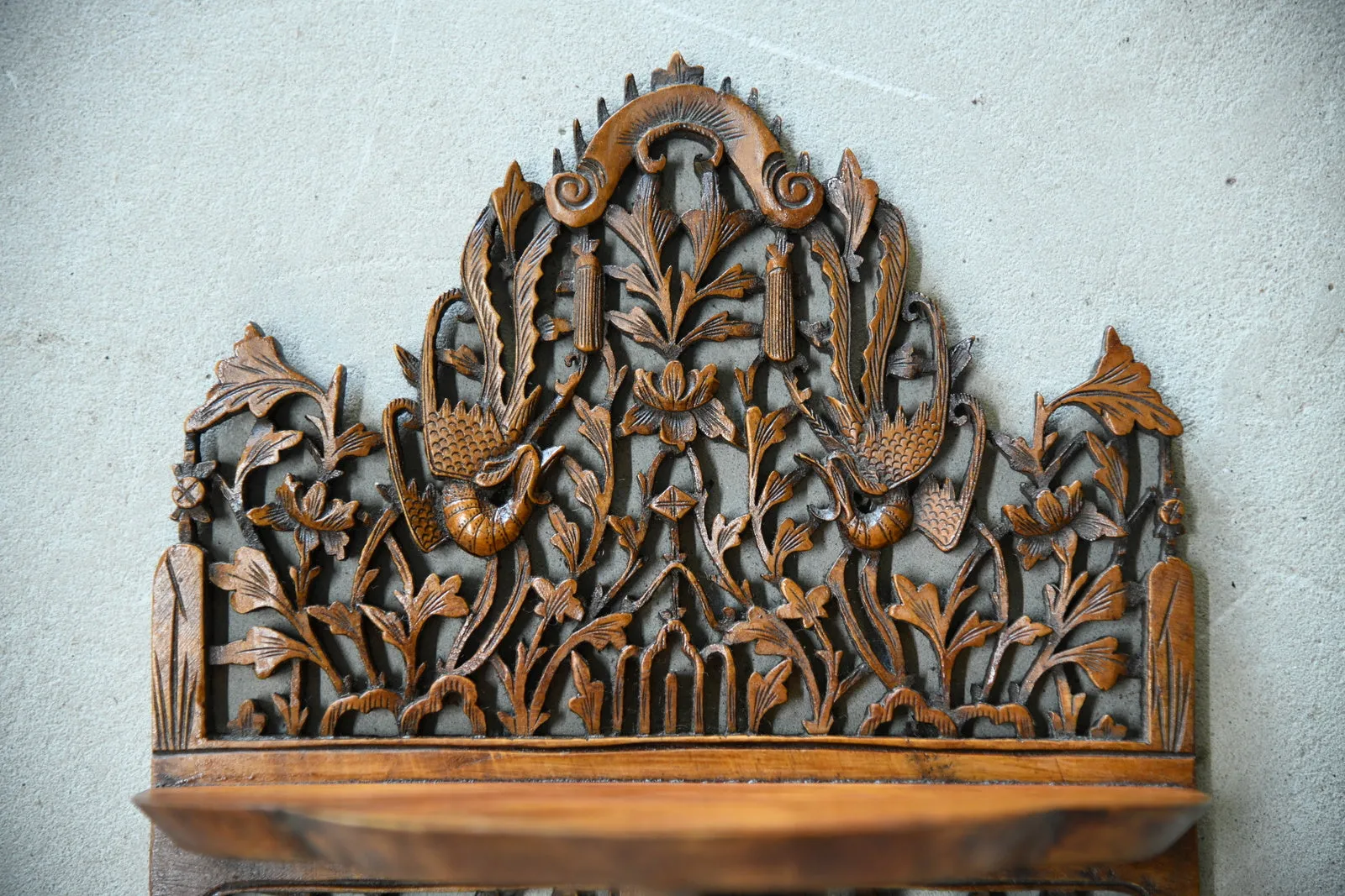 Anglo Indian Carved Wall Bracket